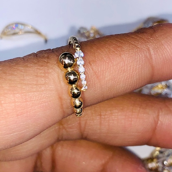 14k solid real gold Not Plated free appraisal beautiful custom stunning ring WOW - Picture 2 of 3